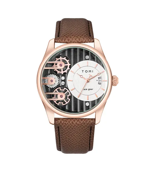 TOMI T-106 Face Gear Dual Strap Luxury Watch